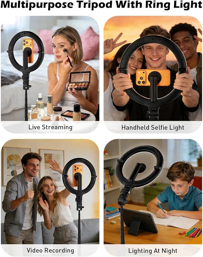 CloudValley 10" Magnetic Ring Light