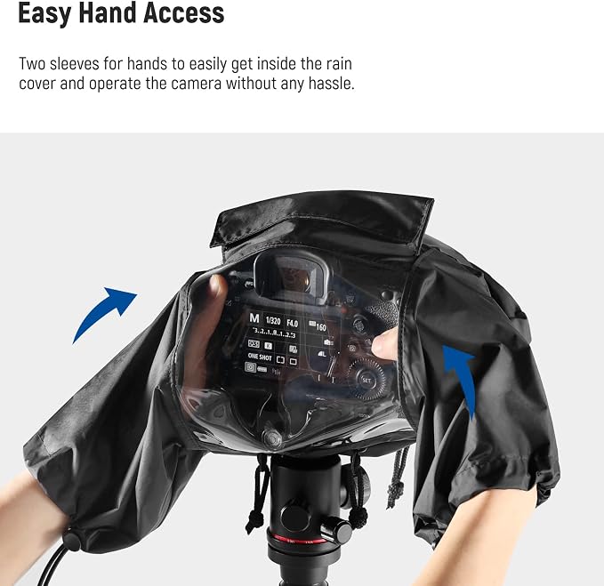 NEEWER Camera Rain Cover, Small Size Durable Nylon Raincoat Compatible
