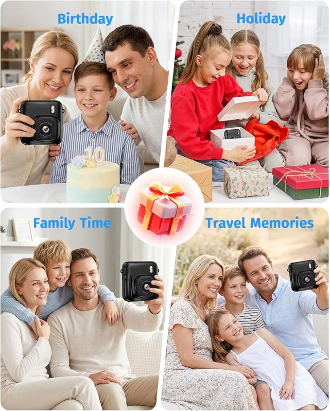 Instant Camera, 1080P Kids Camera