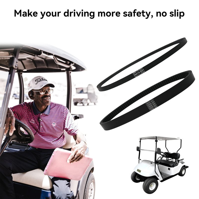 XUANYUDG0769 EZGO TXT Gas Drive Belt Starter Generator Belts for Golf Cart EZGO 4 Cycle Gas TXT Cushman Express Marathon Medalist ST Vehicles Terrain 1994-2013, Replacement OEM # 72054G01, 26414G01