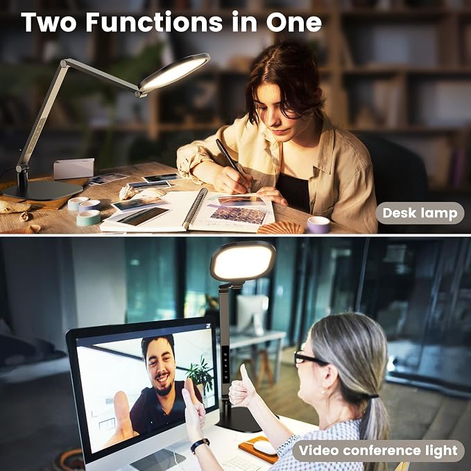 LitONES LED Desk Lamp for Home Office, 15W Desk Light