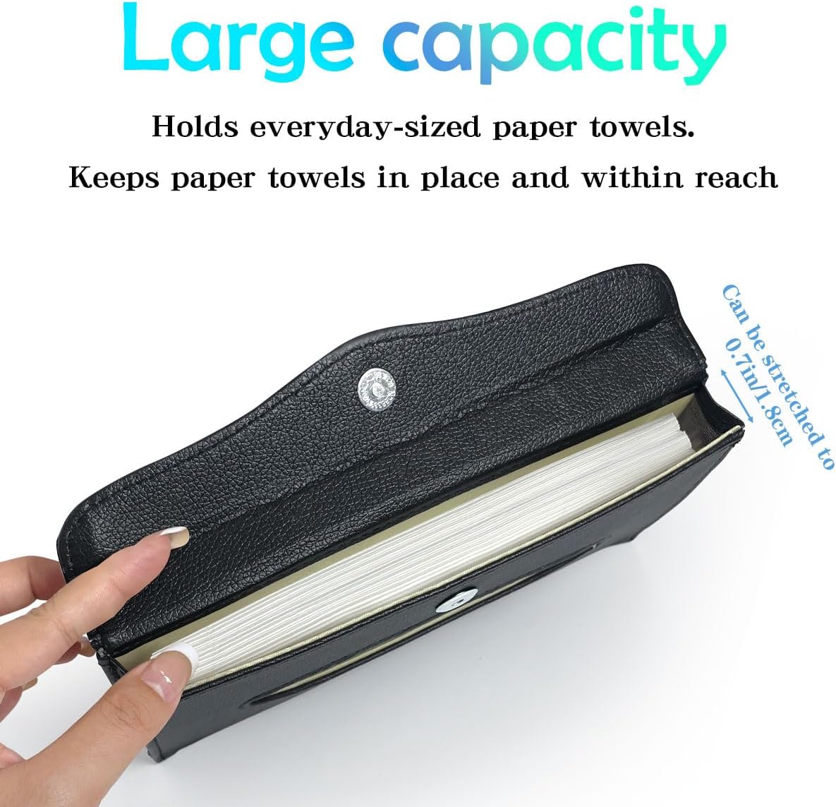Bling Car Tissue Holder Rhinestones Visor for Auto Black Interior Accessories for Women