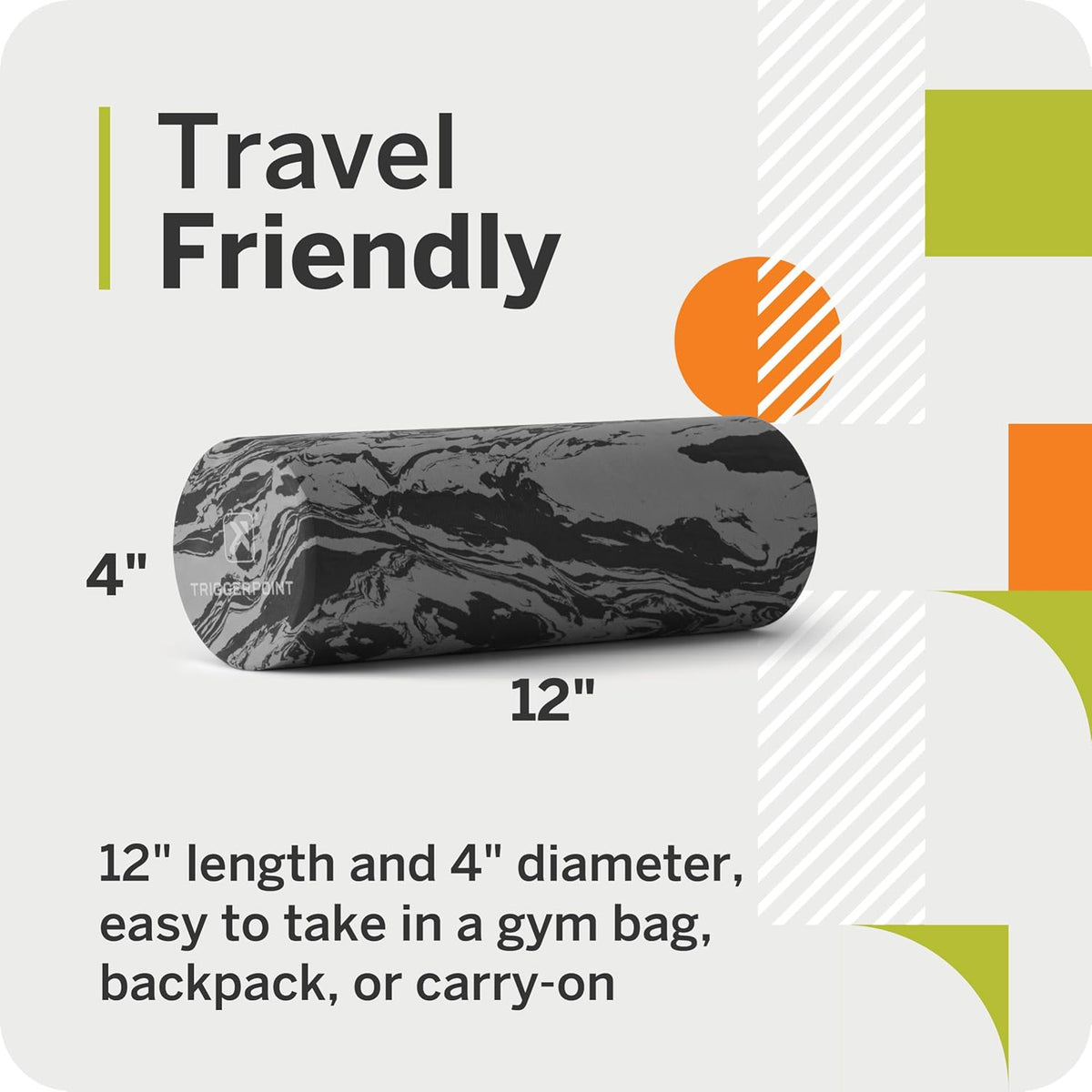 TriggerPoint Foundation Roller - Premium EVA Foam Muscle Recovery Roller | Soft Compression for Injury Prevention, Travel-Friendly