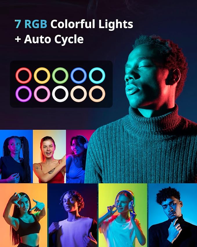 UBeesize 12'' LED RGB Ring Light
