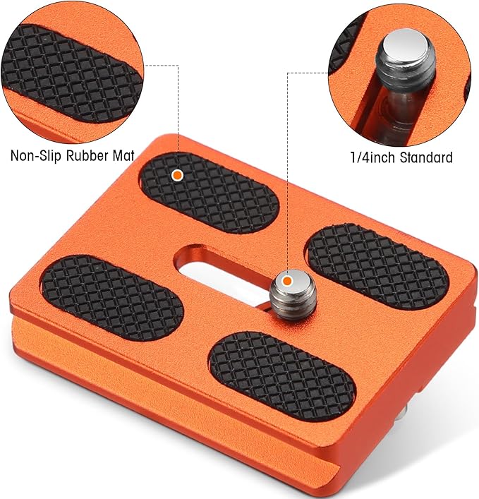 Frienda 2 Pieces Metal Quick Release Plate