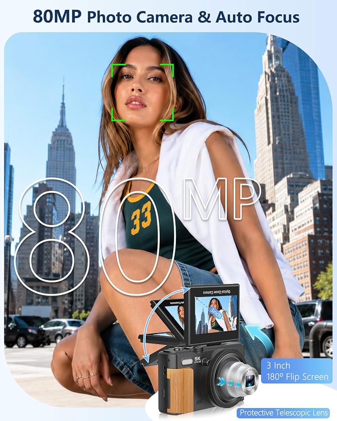 5K Digital Camera for Photography