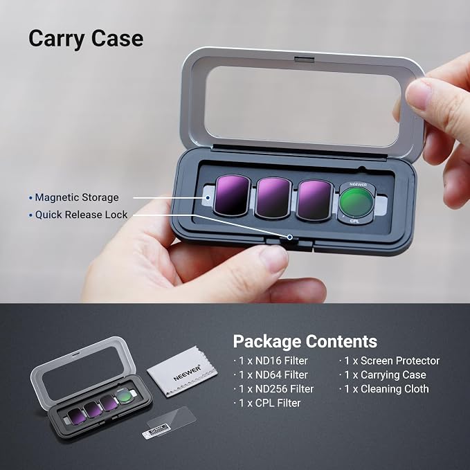 NEEWER Magnetic ND & CPL Filter Set Compatible