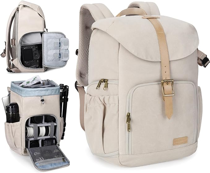 BAGSMART Camera Backpack, DSLR Camera Bag Backpacks