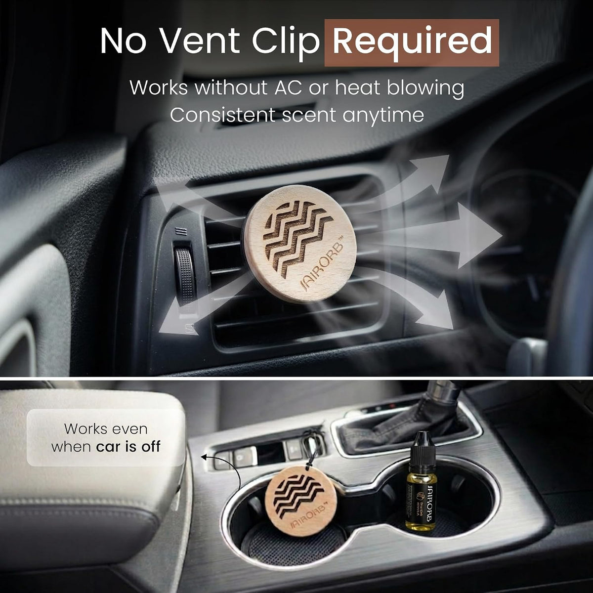 Car Air Freshener, No More Hanging Air Fresheners That Fades Quickly, Control Car Scent & Strength, Refresh Good Smells w/Long Lasting Drops from USA Made Oils Para Carro (Mango Pitaya)