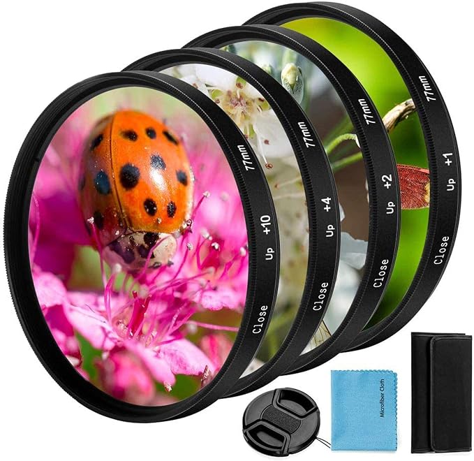 52mm Close-up Filter Kit 4 Pieces Macro Filter Set