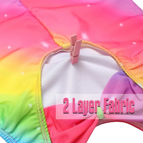 JESKIDS Leotards for Girls - Gymnastics Dance Biketards with Shorts & Matching Scrunchie | Ages 3-15
