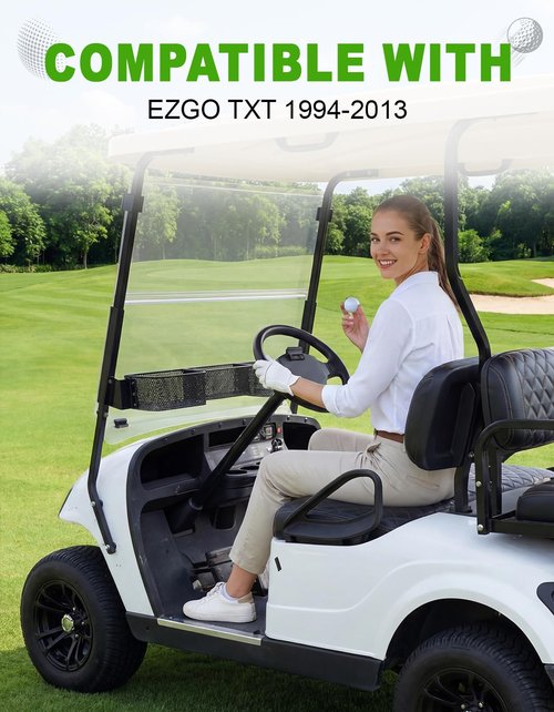CYOOYC Golf Cart Front Inner Basket for EZGO TXT RVX VALOR Yamaha G29 Drive2 G16-G22 Club Car DS Tempo Modular Mesh Storage Tray Organizer for Extended Space (EZGO TXT 1994-2013)