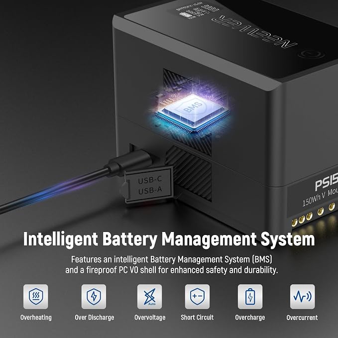 Neewer V Mount Battery PS150E Supports 100W PD USB C Fast Charging, 10350mAh