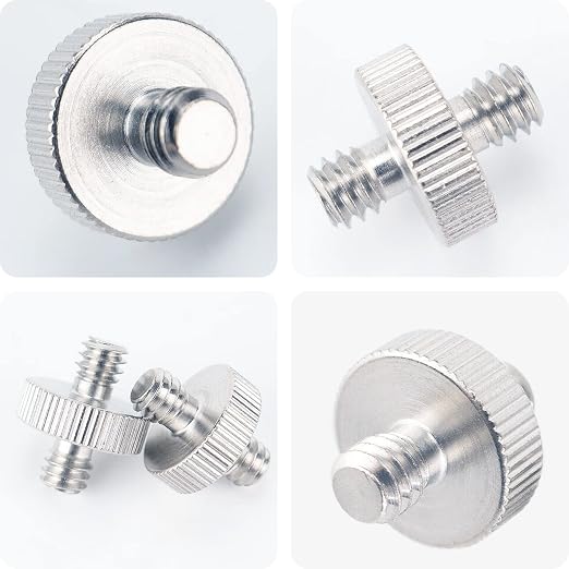 16PCS Camera Screws Mount Set 1/4 Inch and 3/8 Inch Threaded Converter Screws