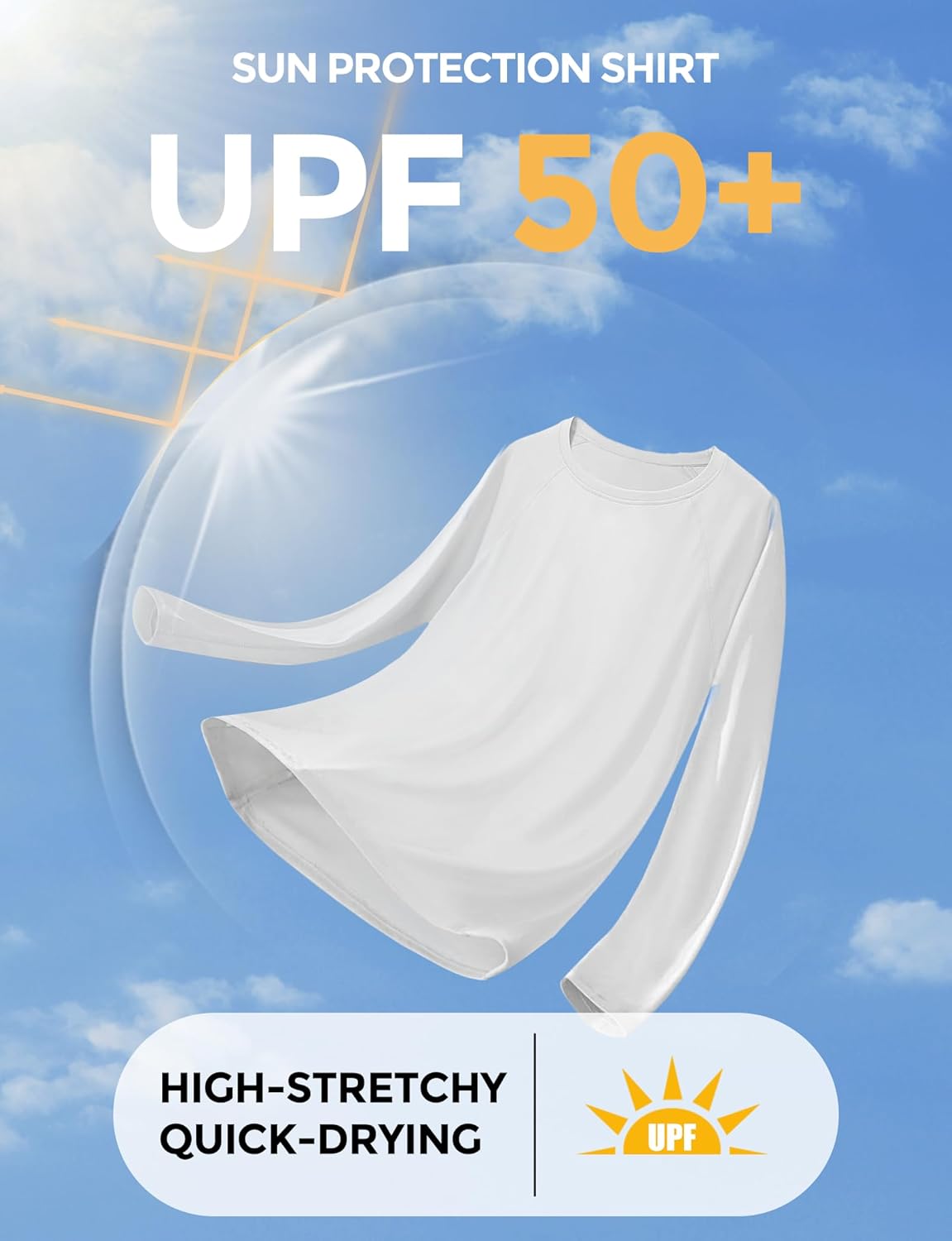 Skiennix Women's Rash Guard - UPF50+ Long Sleeve UV Protection Quick Dry Shirt for Outdoor Activities