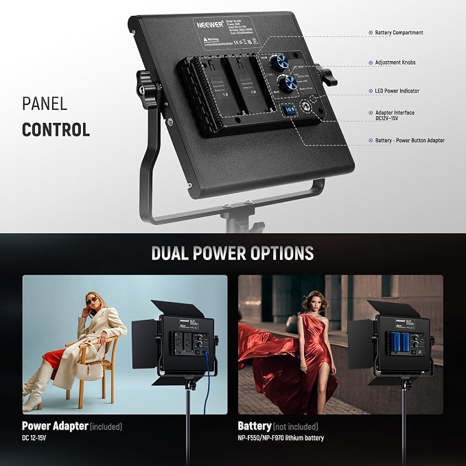 NEEWER Bi Color LED Studio Light