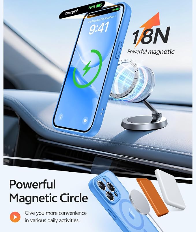 FNTCASE for iPhone 14 Pro Case: Translucent Matte Cases