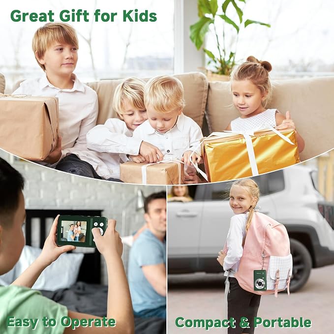 Digital Camera, 44MP Compact Camera, FHD 1080P Point and Shoot Digital Cameras