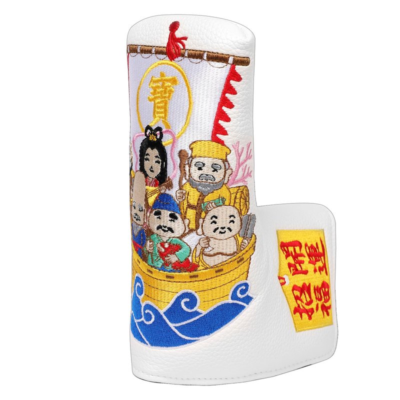 SHABIER Golf Blade Headcover with Shichi-fuku-jin Design for Blade Headcover