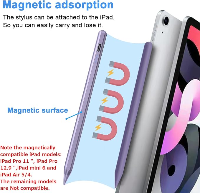 Stylus Pens for Touch Screens Power-Display Tablet Pen POM Tip Magnetic Digital