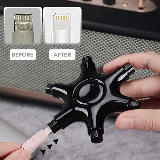 Tassmpitor for iPhone Cleaning Kit Port Cleaner, Repair and Restore Tool for