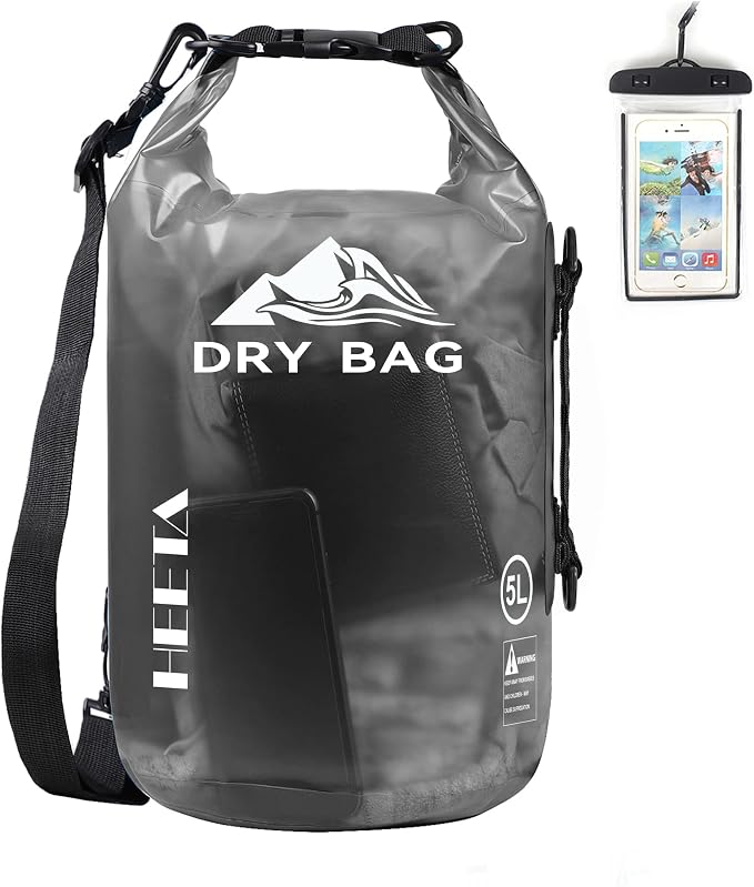 HEETA Dry Bag Waterproof for Women Men, 5L/10L/20L/30L/40L Roll Top Lightweight