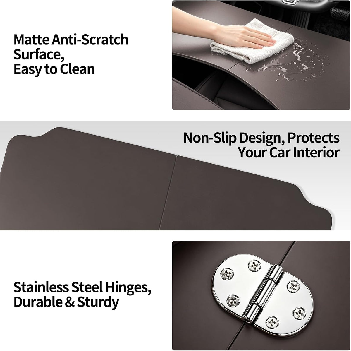 Foldable ABS Car Desk & Food Tray for BMW X3/X5/X7, Tesla Model 3/Y/S/X