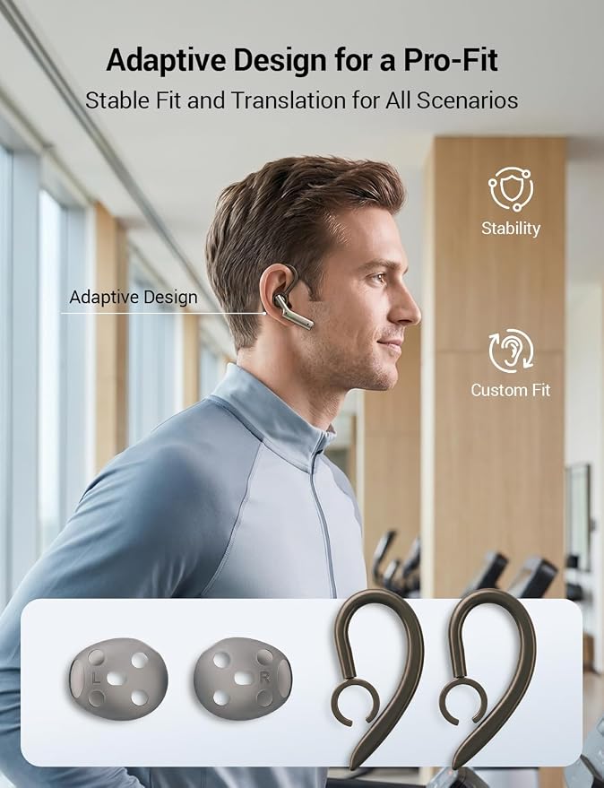 Timekettle W4 Translation Earbuds, Bone-Voiceprint Sensor