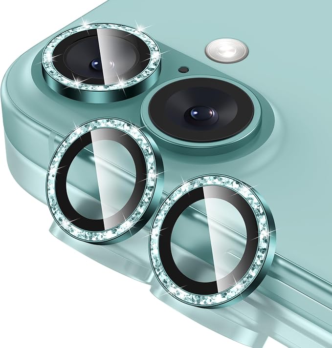Tensea for iPhone 16 / iPhone 16 Plus Camera Lens Protector, 9H Tempered Glass