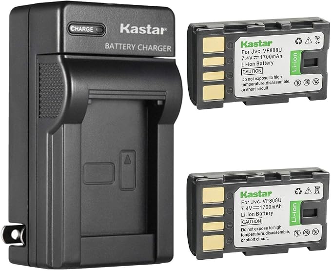 Kastar 2-Pack BN-VF808 Battery and AC Wall Charger Replacement