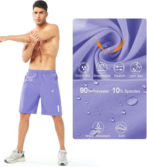 NORTHYARD Men's Athletic Running Shorts - Quick Dry Lightweight Gym Shorts | 5"/7"/9" Sizes