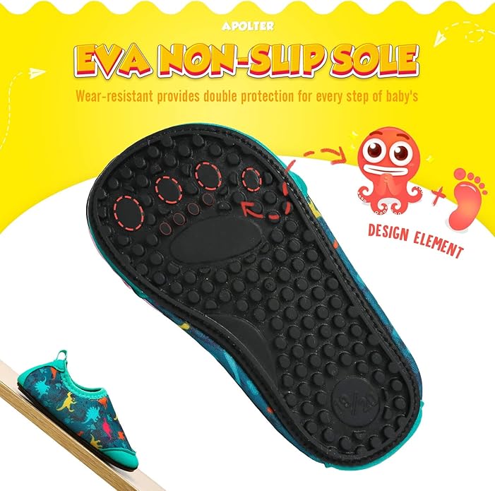 Baby Boys and Girls Swim Water Shoes Barefoot Aqua Socks Non-Slip for Beach Pool Toddler Kids