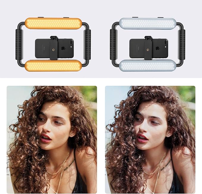 GVM Gimbal Stabilizer Phone Video Light Kit