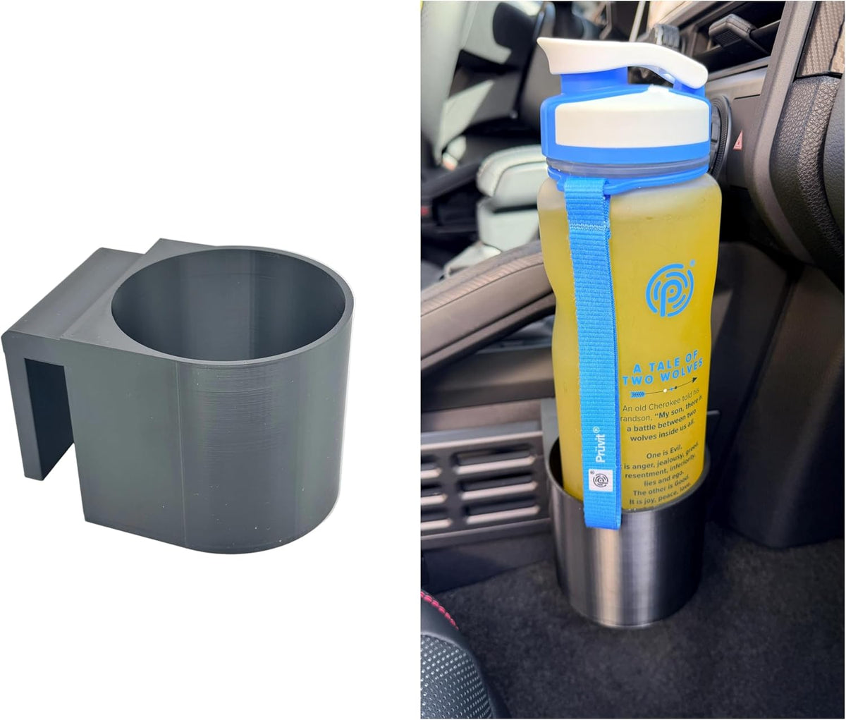 Cupholder Compatible for Toyota 4Runner Tacoma Gen 6 2025+ (Many Sizes) - fits Many Tumbler and Bottles - 3D Printed (Large - 88mm)