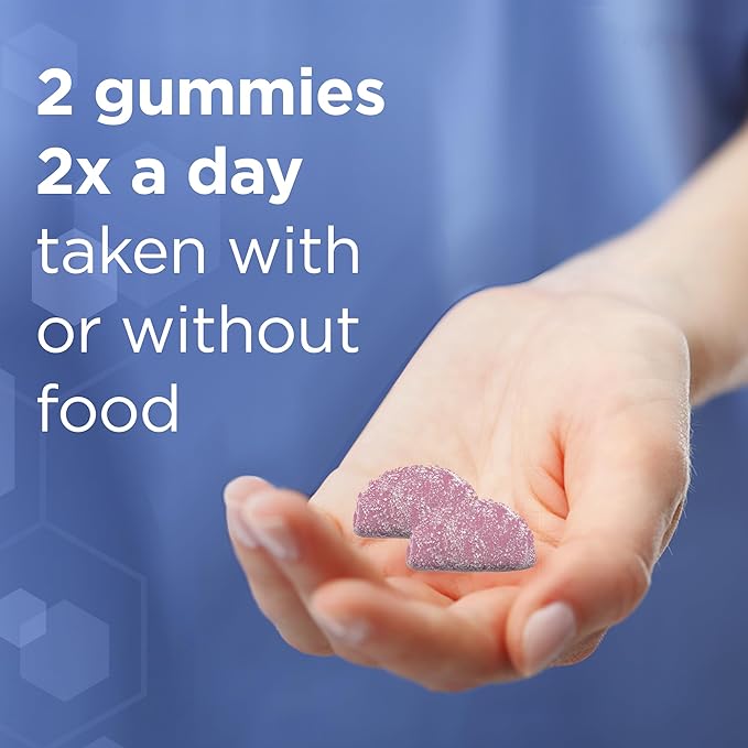 Citracal Calcium Gummies, Calcium Supplement with Vitamin D3, Support Bone Health, for Ages 12+, Natural Raspberry Flavor, 60 Count