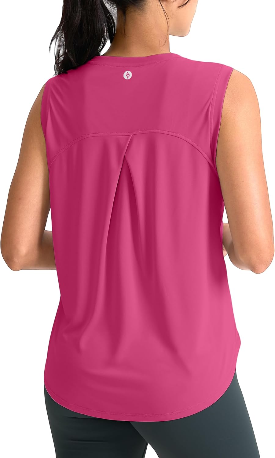 SANTINY Women's Athletic Tank Tops - Breathable Lightweight Workout Shirts for Tennis & Yoga