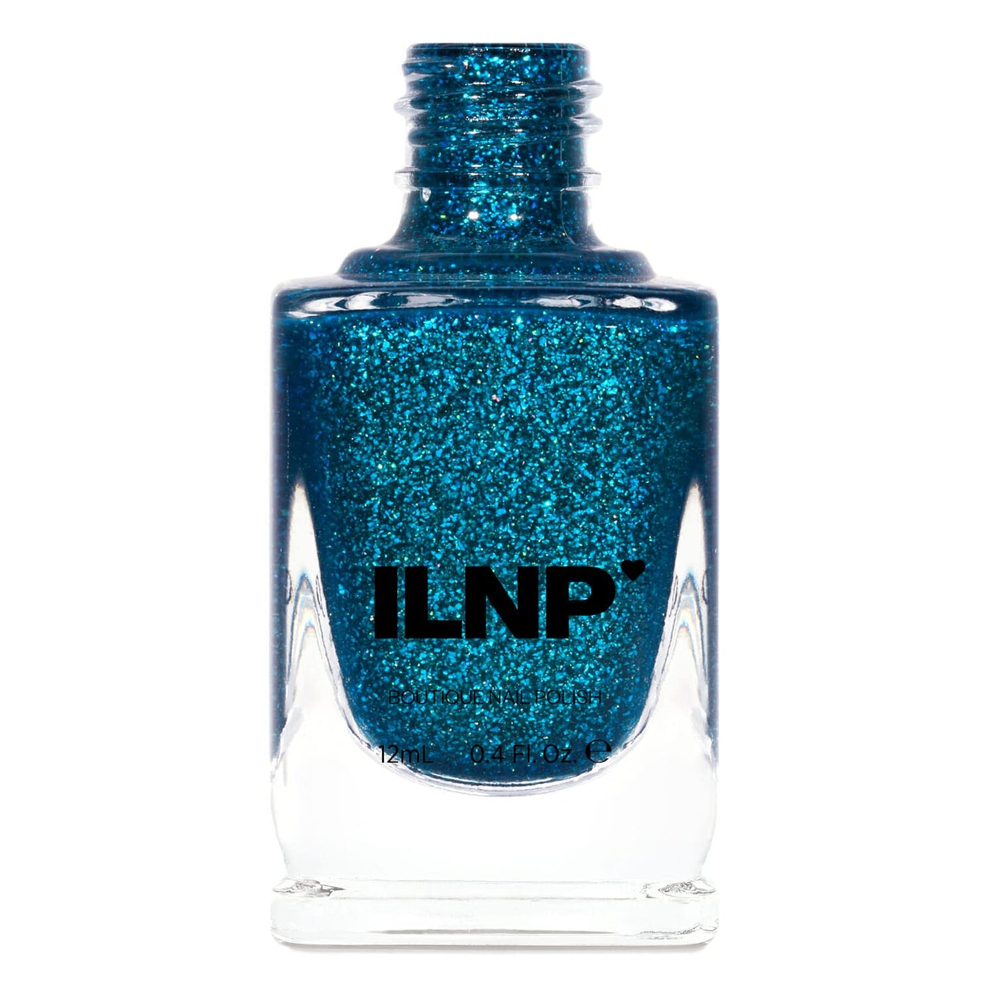 Ilnp Good Mornings - Radiant Teal Holographic Jelly Nail Polish