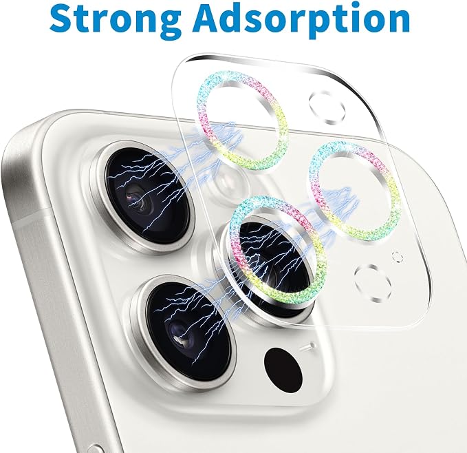 Dengduoduo 3 Pack Tempered Glass Camera Lens Protector