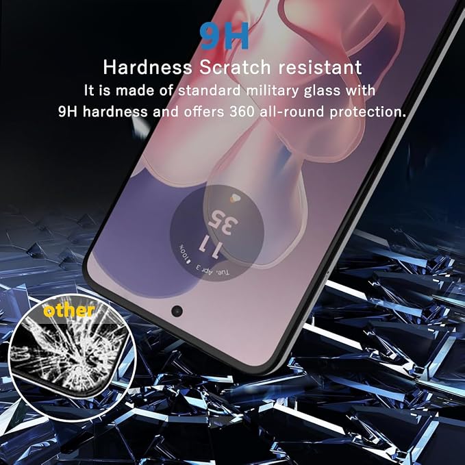 2 Pack Privacy Tempered Glass for Motorola Moto G Power 5G Screen Protector