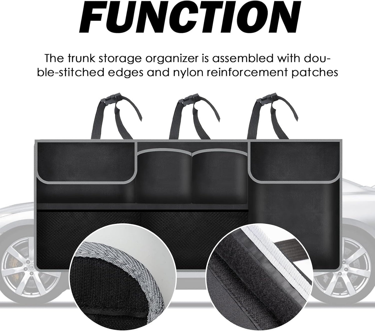 2026 New Hanging Trunk Organizer,Large Capacity SUV Trunk Organizer