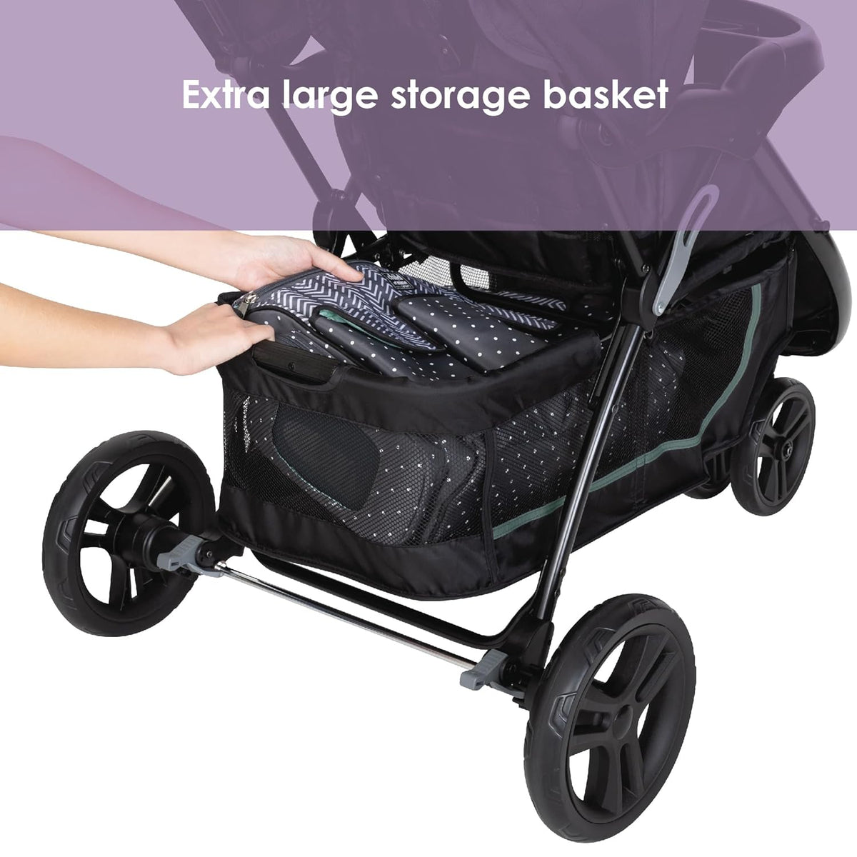 Baby Trend EZ Ride SE Travel System with Secure-Lift Infant Car Seat, Dash Sage