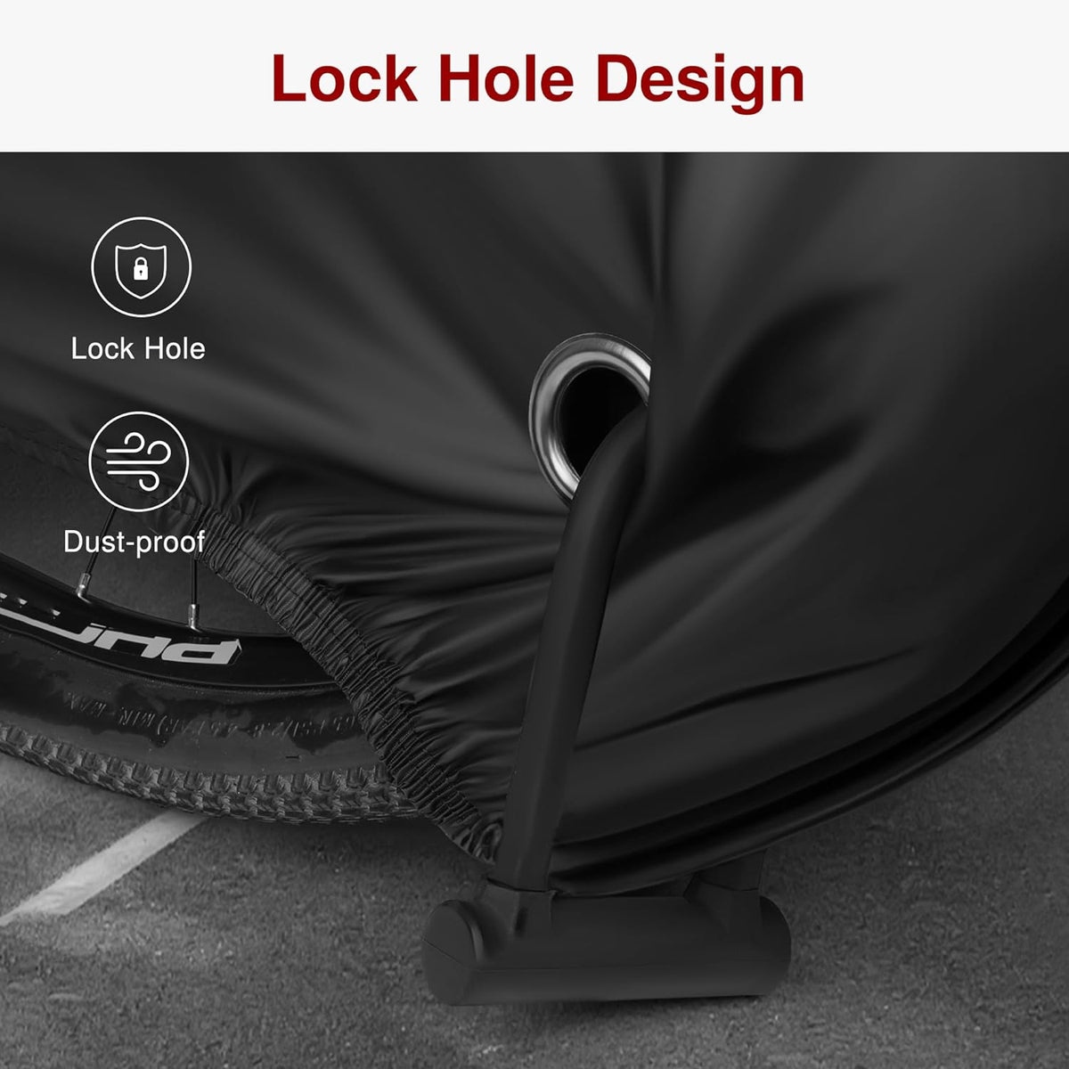 Puroma Bike Cover - Waterproof Outdoor Storage for 1-3 Bikes | UV, Dust & Wind Protection with Lock Hole