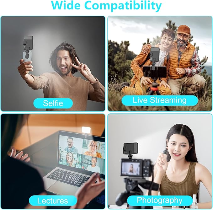 Hagibis RGB Video Light, 360° Full Color Selfie Light LED Camera Light