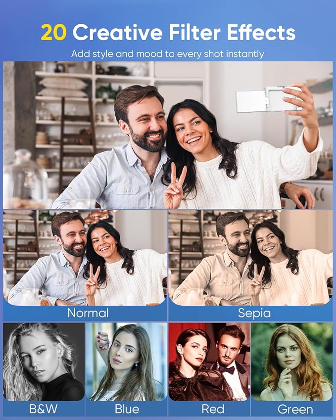 64MP Digital Camera for Photography, 2026 New WiFi 4K Vlog Video Camera for