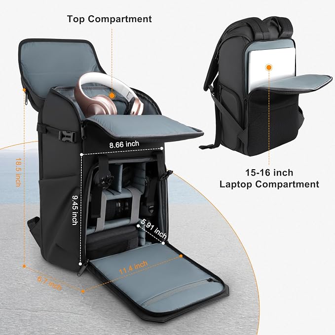 MOSISO Camera Backpack, DSLR/SLR/Mirrorless Camera Bag