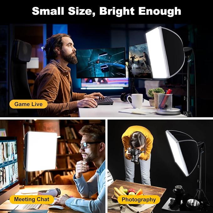 LINCO Lincostore Softbox Photography Lighting Kit 16'' x 16'' Professional