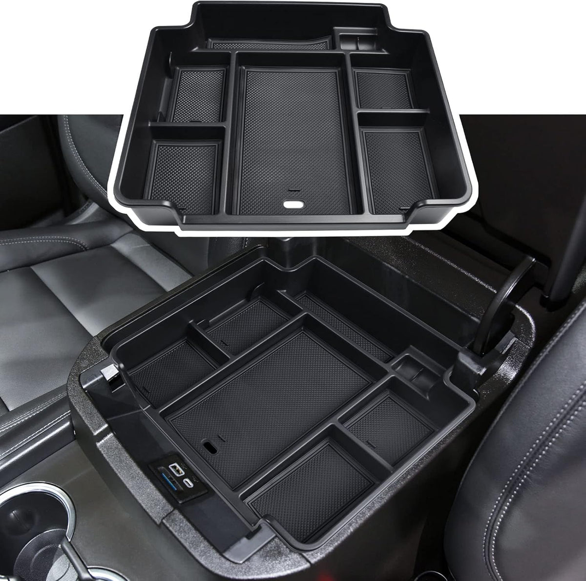 Full Size Center Console Organizer Tray for 2021-2026 Chevy Tahoe/Suburban