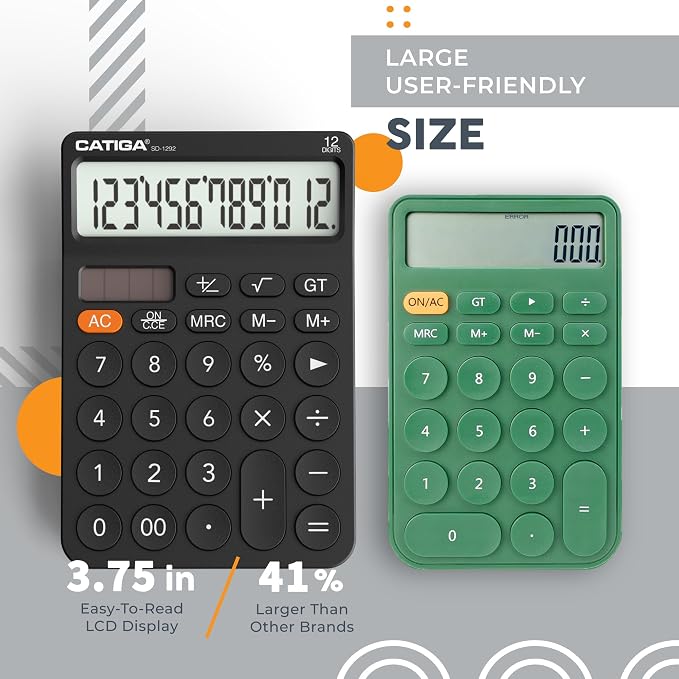 CATIGA 12 Digit Desktop Calculator