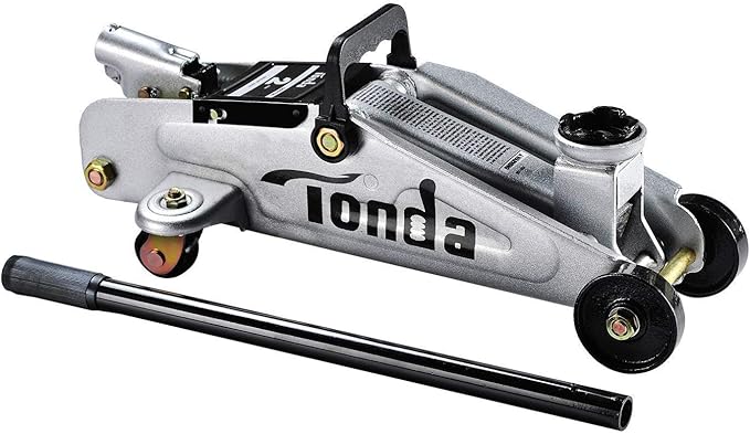 TONDA Floor Jack Silver and Jack Pad Set
