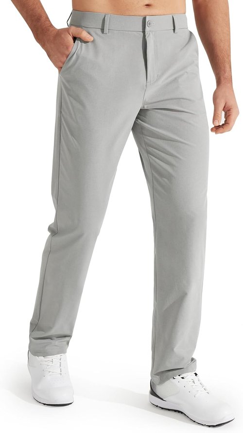 Libin Men's Golf Pants - Lightweight Quick-Dry Dress Trousers with Pockets | Available in 30", 32", 34" Sizes